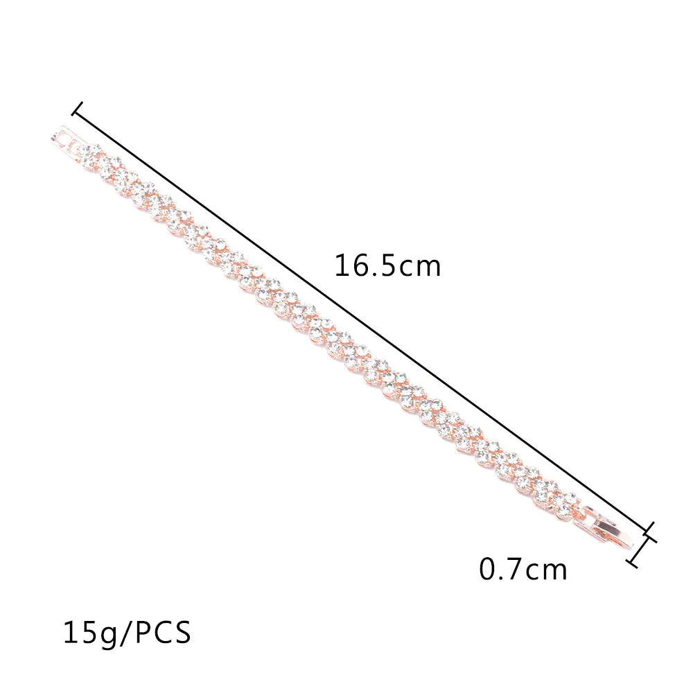 Exquisite Luxury Roman Crystal Bracelet with Diamonds