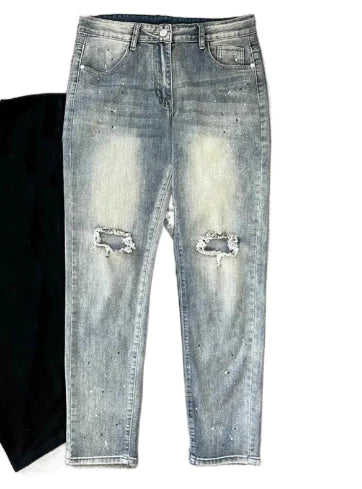 Curly Men's Spring Summer Slim Fit Denim Pants