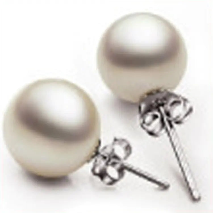 Pearl Silver Stud Earrings for Women - 925 Silver